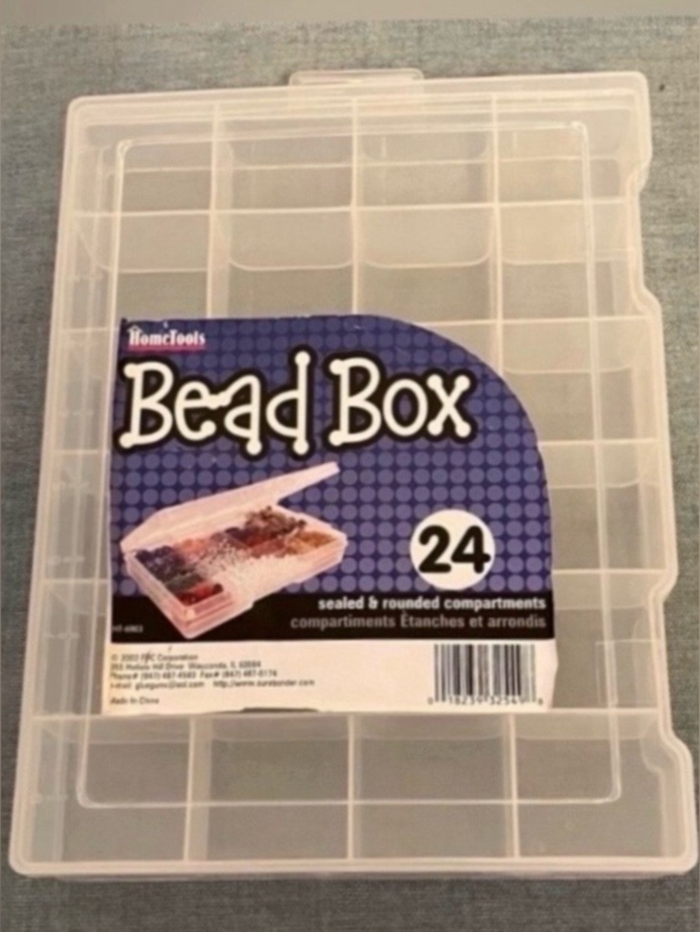 Empty Plastic Bead Box